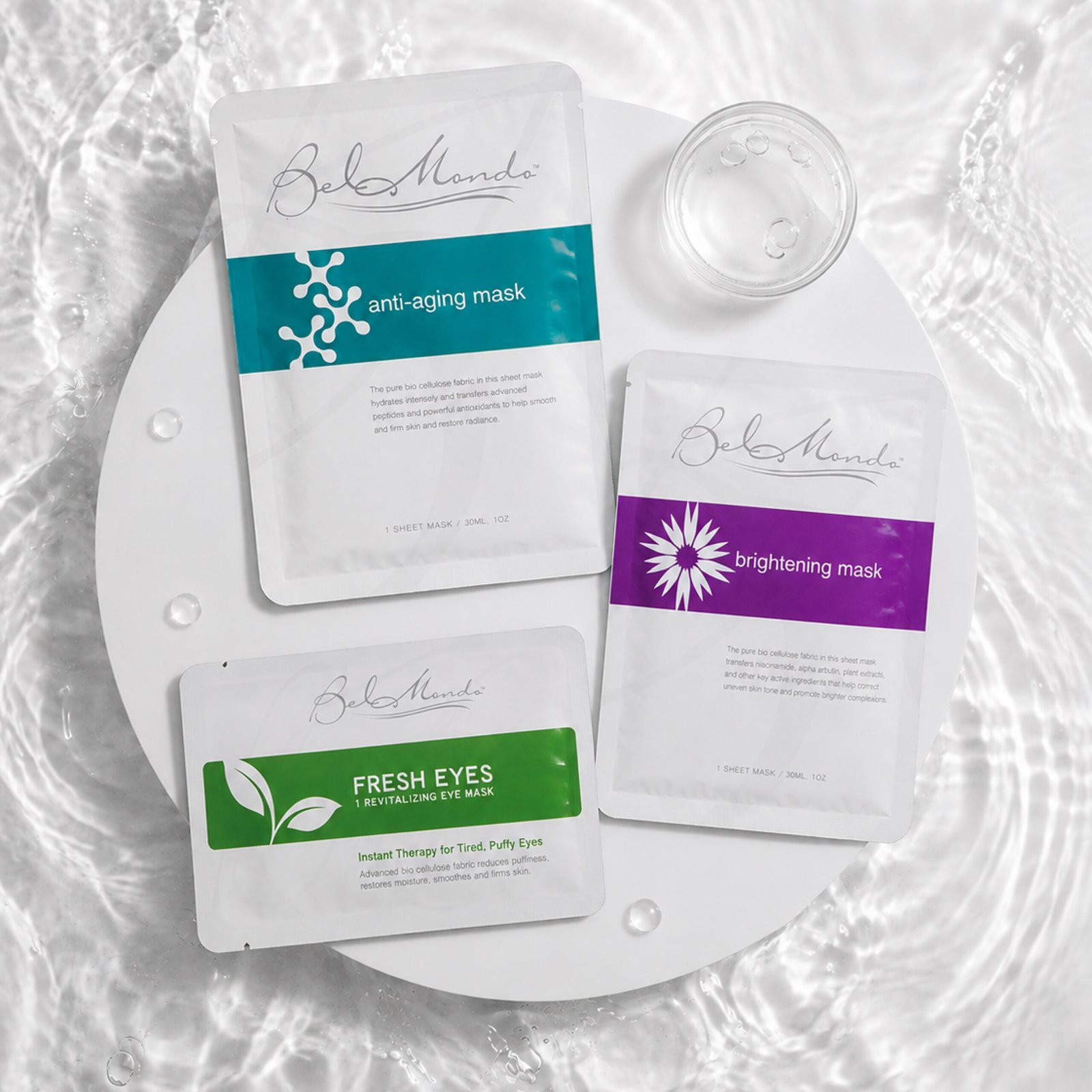 Create a complete skincare routine for the face and eye area with this three-mask collection. Anti-Aging Mask Helps support a smoother, healthier, and more youthful-looking complexion while improving the appearance of tired skin and visible signs of aging. Brightening Mask Helps enhance the appearance of dull skin and promotes a brighter, fresher, and more radiant-looking complexion. Fresh Eyes Mask Designed for the delicate eye area, helping it appear more refreshed, brighter, and less tired. Bundle Includes 1 Anti-Aging Mask 1 Brightening Mask 1 Fresh Eyes Mask Price Before Discount EGP 2,600 Offer Price EGP 2,450